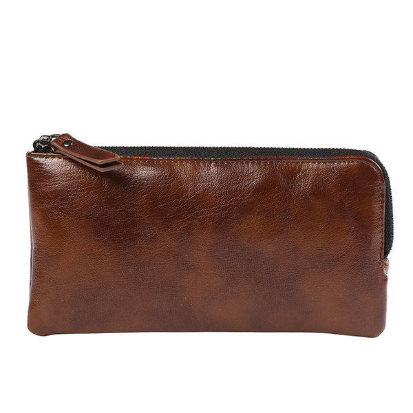 Elegáns férfi pénztárca cipzárral két színben