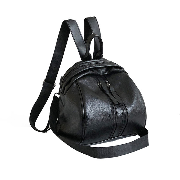 Rucsac casual dama in doua culori din piele ecologica