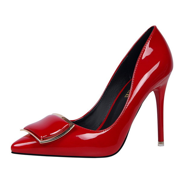 Pantofi de dama eleganti cu element metalic in mai multe culori