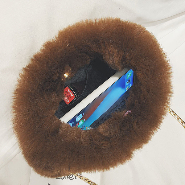 Стилна дамска пухена чанта в няколко цвята