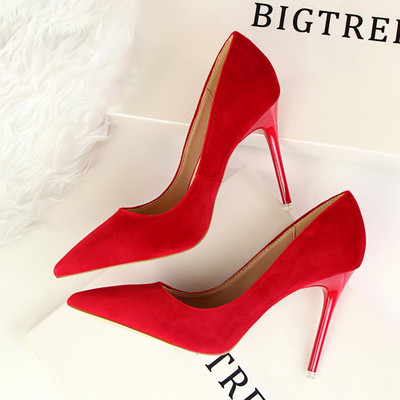 Κομψά γυναικεία παπούτσια από οικολογικό σουέτ σε διάφορα χρώματα