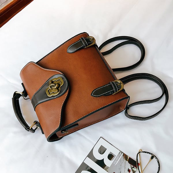 Modern női hátizsák három színben, öko bőrből