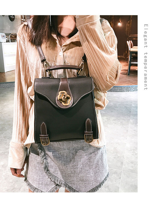 Modern női hátizsák három színben, öko bőrből