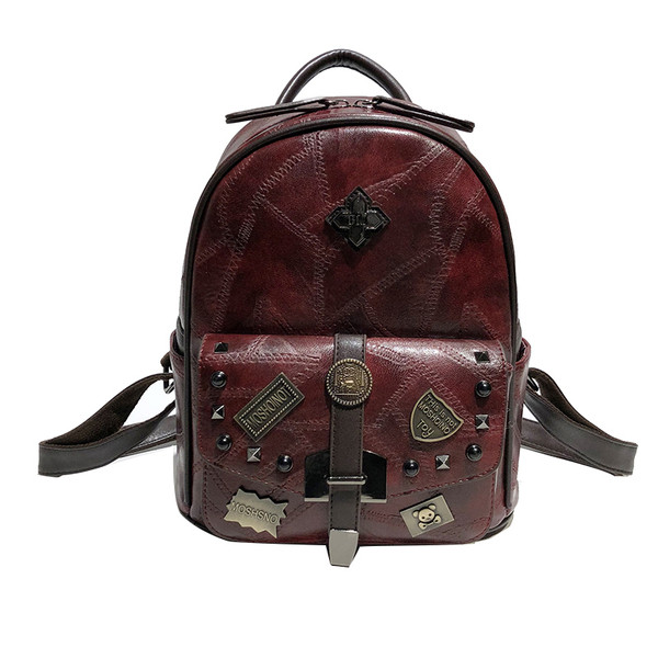 Modern női hátizsák több színben emblémával