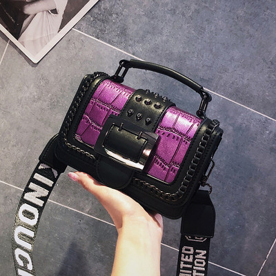 Modern női táska csattal több színben