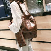 Alkalmi ekobőr hátizsák férfi és női pénztárcával