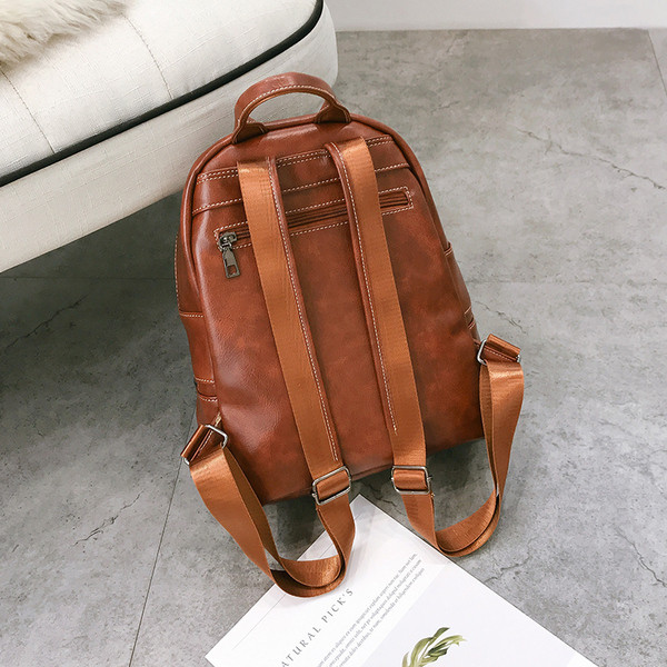 Alkalmi ekobőr hátizsák férfi és női pénztárcával