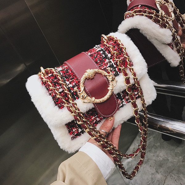 Elegáns női táska pehely elemmel