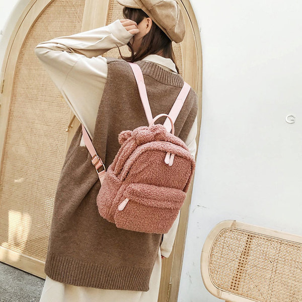 Korszerű női pehely hátizsák levehető szalaggal több színben