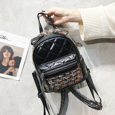 Μοντέρνο γυναικείο σακίδιο με μπροστινή τσέπη σε διάφορα χρώματα