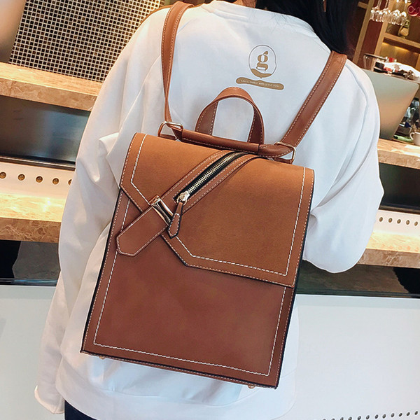 Női alkalmi hátizsák cipzárral több színben