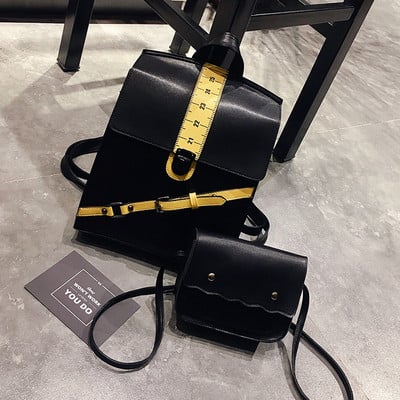 Modern női hátizsák táskával két színben