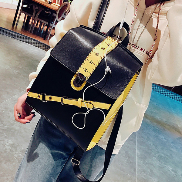 Modern női hátizsák táskával két színben