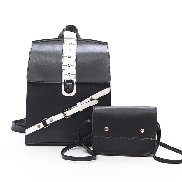 Modern női hátizsák táskával két színben