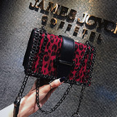 Stílusos női táska leopárd mintával, négy színben