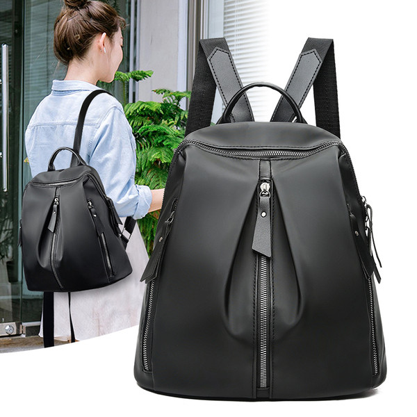 Modern női hátizsák két színben cipzárral