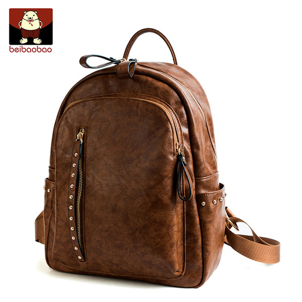 Kényelmes női hátizsák öko bőrből, rózsaszín, zöld, fekete és barna színekben