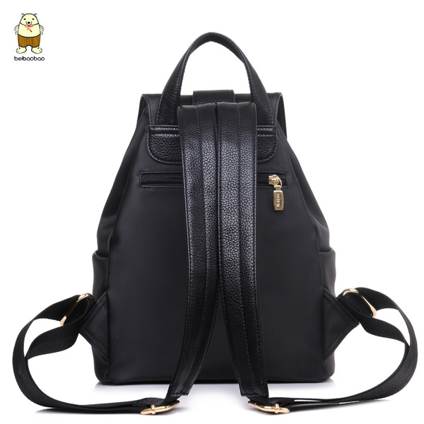 Rucsac elegant de dama cu fermoare de culoare neagra