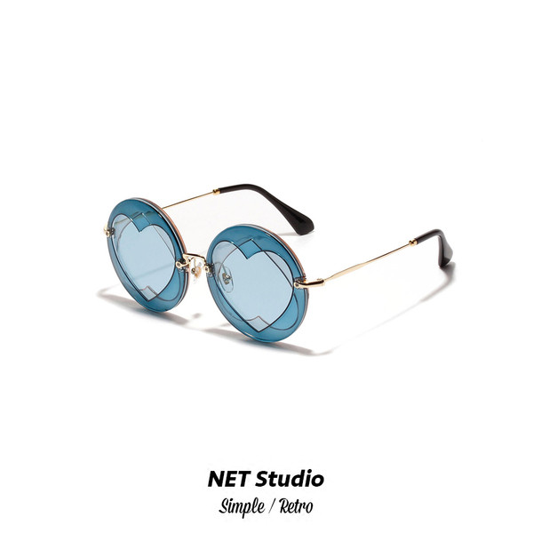 Μοναδικά γυναικεία  γυαλιά σε στρογγυλό σχήμα και χρωματιστά γυαλιά