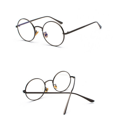 Ρετρό γυαλιά με στρογγυλό σχήμα για άνδρες και γυναίκες με χρωματιστά γυαλιά