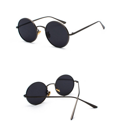 Ρετρό γυαλιά με στρογγυλό σχήμα για άνδρες και γυναίκες με χρωματιστά γυαλιά