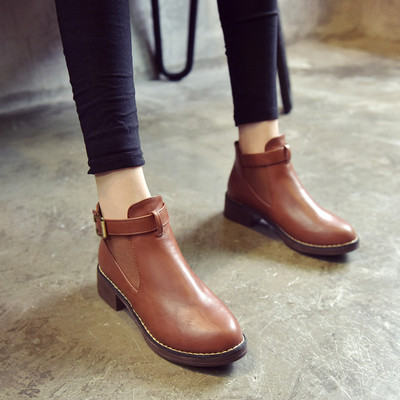 Γυναικέιες  κομψές μπότες σε τέσσερα χρώματα οικολογικού δέρματος