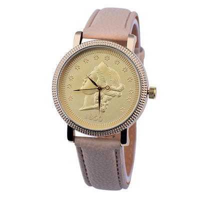 Καθημερινό γυναικείο ρολόι με  οικολογικό δερμάτινο λουράκι σε διάφορα χρώματα