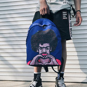 Καθημερινό σακίδιο με έγχρωμη εφαρμογή για άνδρες και γυναίκες