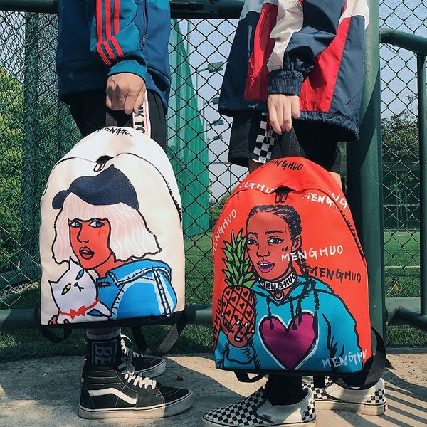 Καθημερινό σακίδιο με έγχρωμη εφαρμογή για άνδρες και γυναίκες