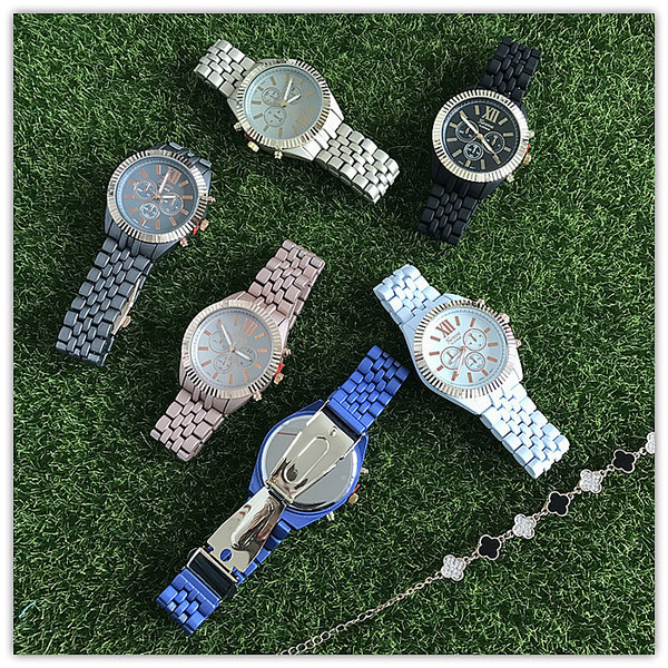 Μοντέρνο γυναικείο ρολόι  σε στρογγυλό σχήμα - έξι χρώματα