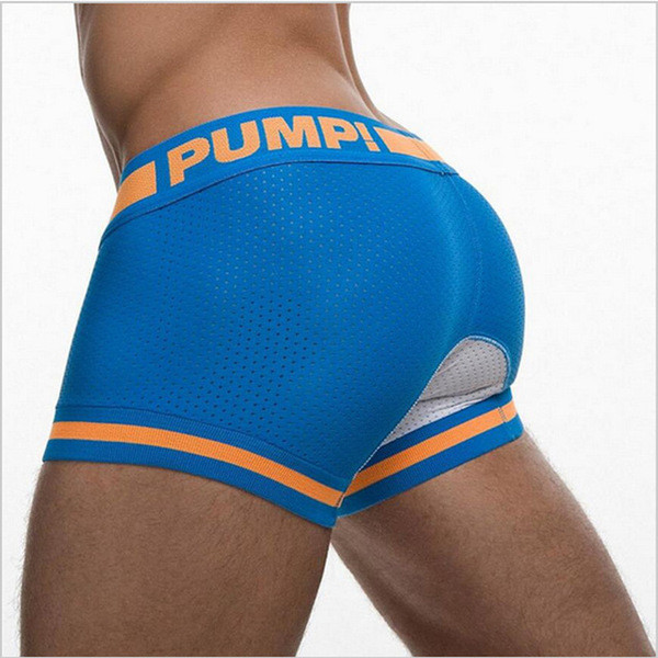 Комфортно дишащо мъжко бельо в тъмносин, светлосин и червен цвят