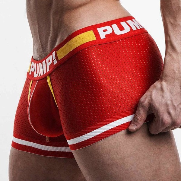 Комфортно дишащо мъжко бельо в тъмносин, светлосин и червен цвят