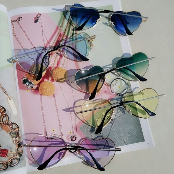 Modern női szív alakú napszemüveg