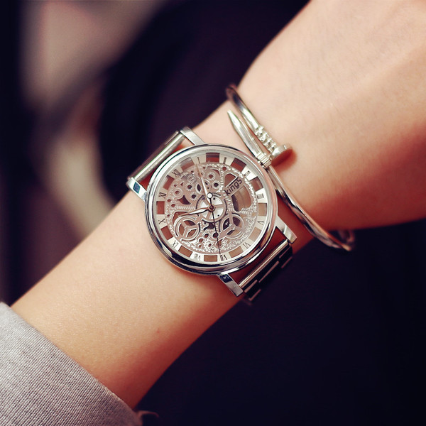 Férfi fém karóra arany és ezüst színben