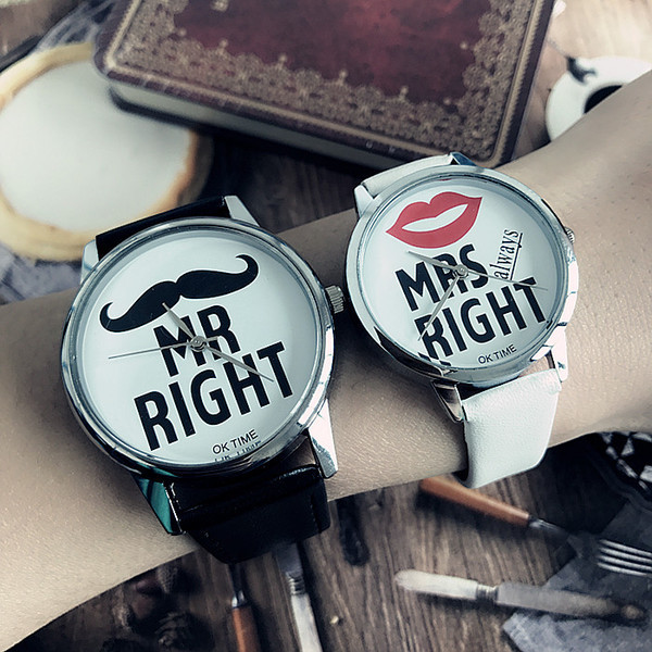 Napi karóra fekete-fehér felirattal, férfiak és nők számára