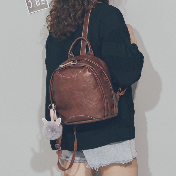 Női alkalmi hátizsák öko bőrből - négy színben