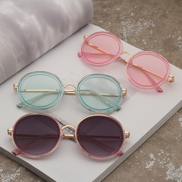 HIT Μοντέρνα γυναικεία γυαλιά ηλίου σε στρογγυλό σχήμα σε διάφορα χρώματα