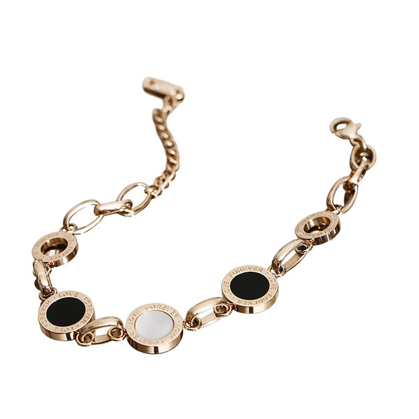 Κομψό γυναικείο βραχιόλι σε ασημί και χρυσό χρώμα