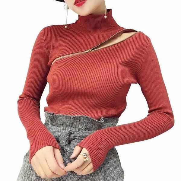 Γυναικείες μπλούζες ,ε φερμουάρ σε διάφορα χρώματα