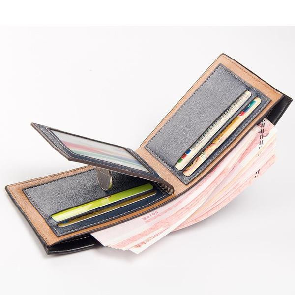 Portofel elegant pentru bărbați din piele ecologică în trei culori