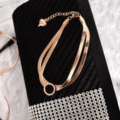 Κομψό γυναικείο βραχιόλι  σε δύο χρώματα