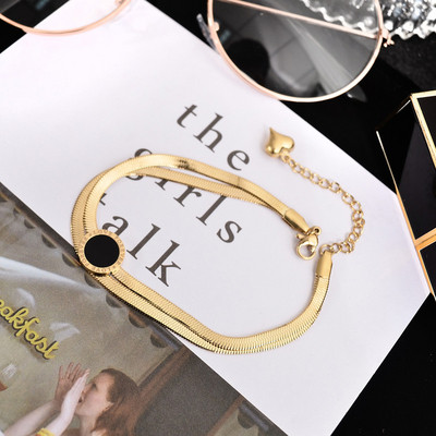 Κομψό γυναικείο βραχιόλι  σε δύο χρώματα