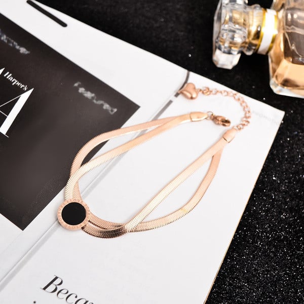 Κομψό γυναικείο βραχιόλι  σε δύο χρώματα