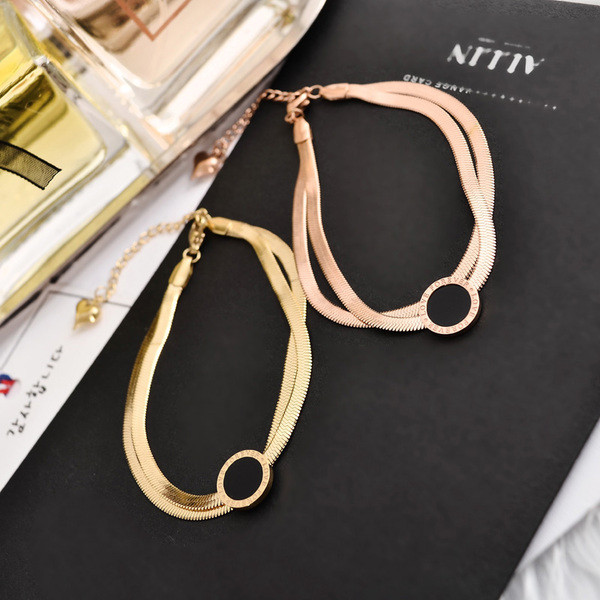 Κομψό γυναικείο βραχιόλι  σε δύο χρώματα