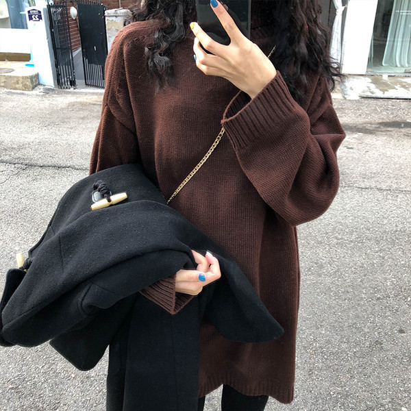 Pulover lung dama casual in mai multe culori