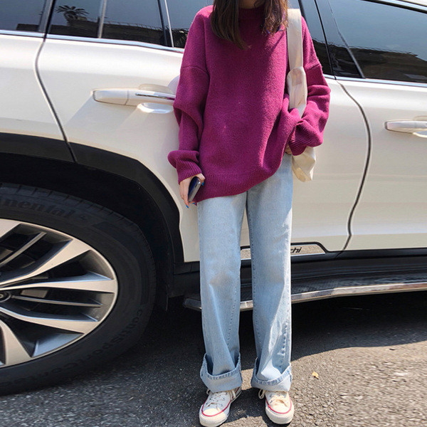 Pulover dama casual model larg