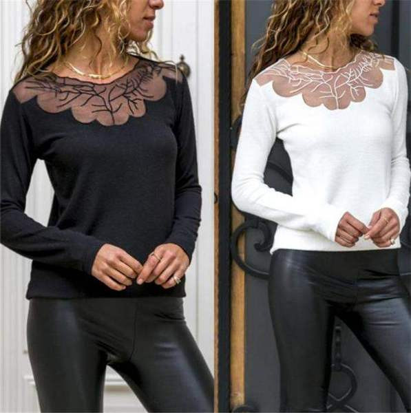 Γυναικεία μπλούζα σε μαύρο και άσπρο χρώμα