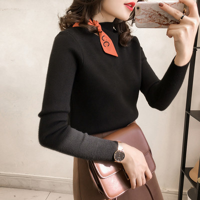 Stílusos női pulóver szalaggal több színben