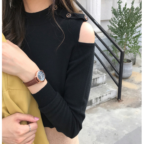 Modern női blúz nyitott váll