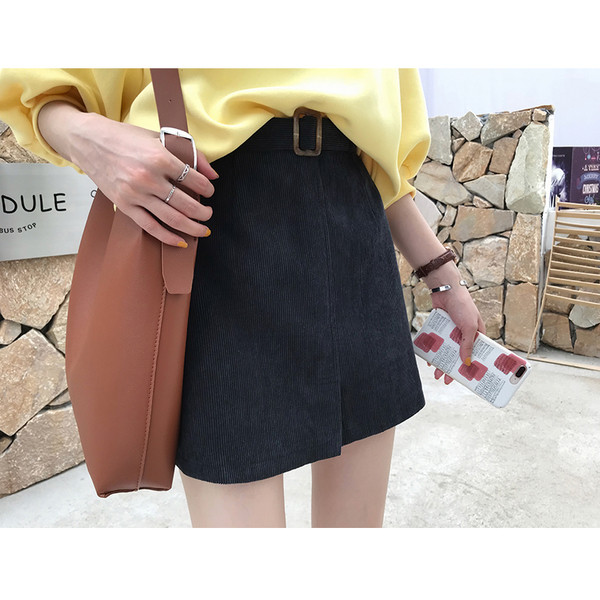 Lezser női szoknya magas derékkal, három színben